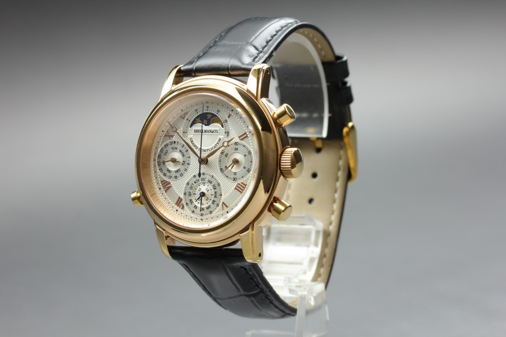 Near MINT Shellman Grand Complication Premium 6771-T011179TA Quartz Men’s Watch