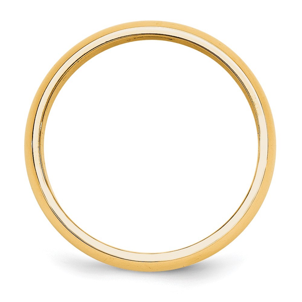 10k Yellow Gold 5mm Half Round Wedding Band Ring Size 9