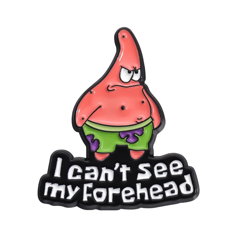 Patrick Star Enamel Pin Spongebob Squarepants Brooch Metal Enamel Badge Pin!