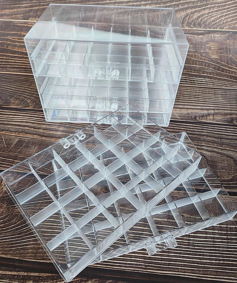 Clear Acrylic Jewelry Organizer Box with 5 8.5 x 5.5 x inches,