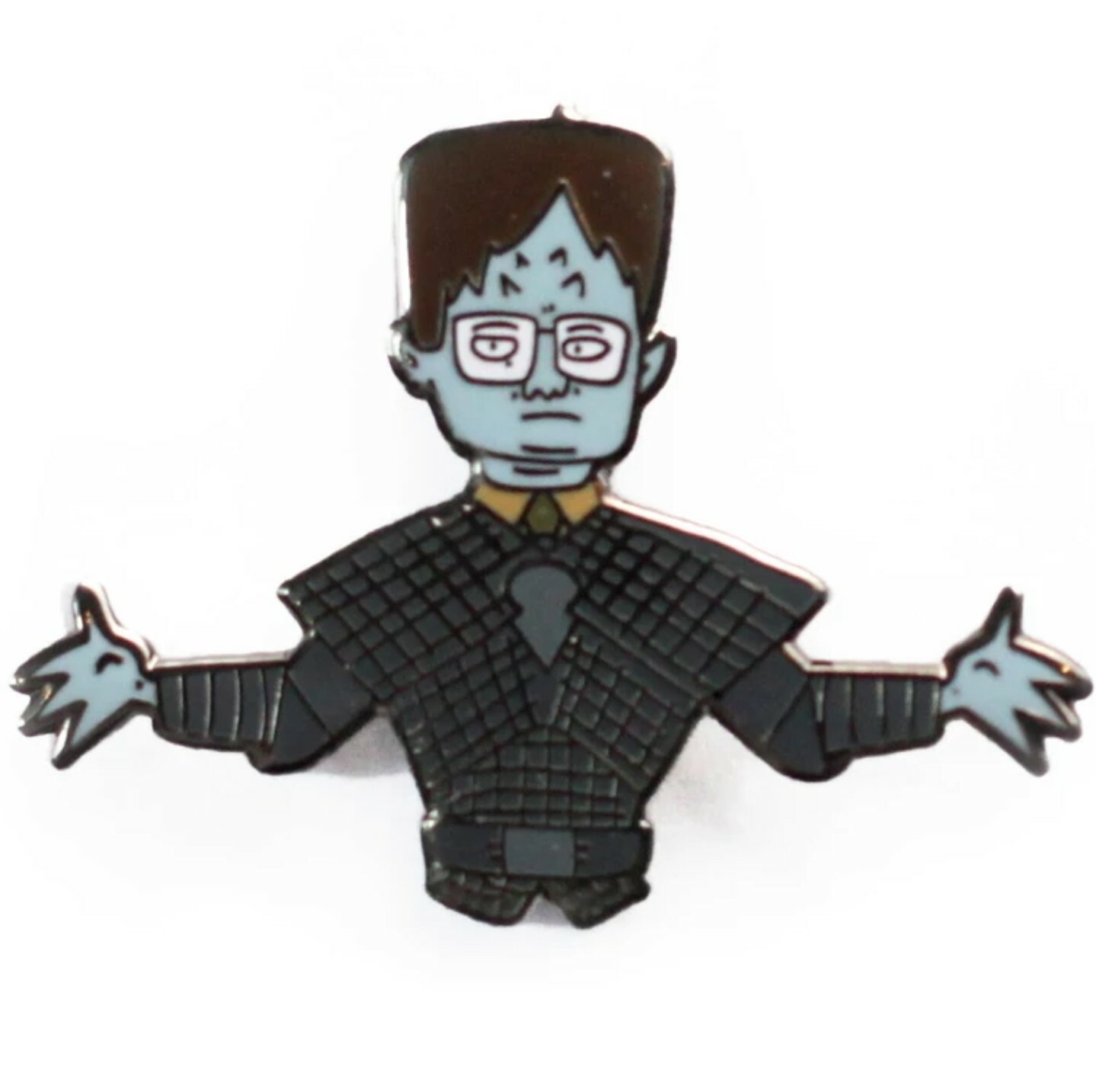 ⚡RARE⚡ PINTRILL x GRIPLESS Zombie Dwight Schrute Pin *NEW SEALED* The Office Pin