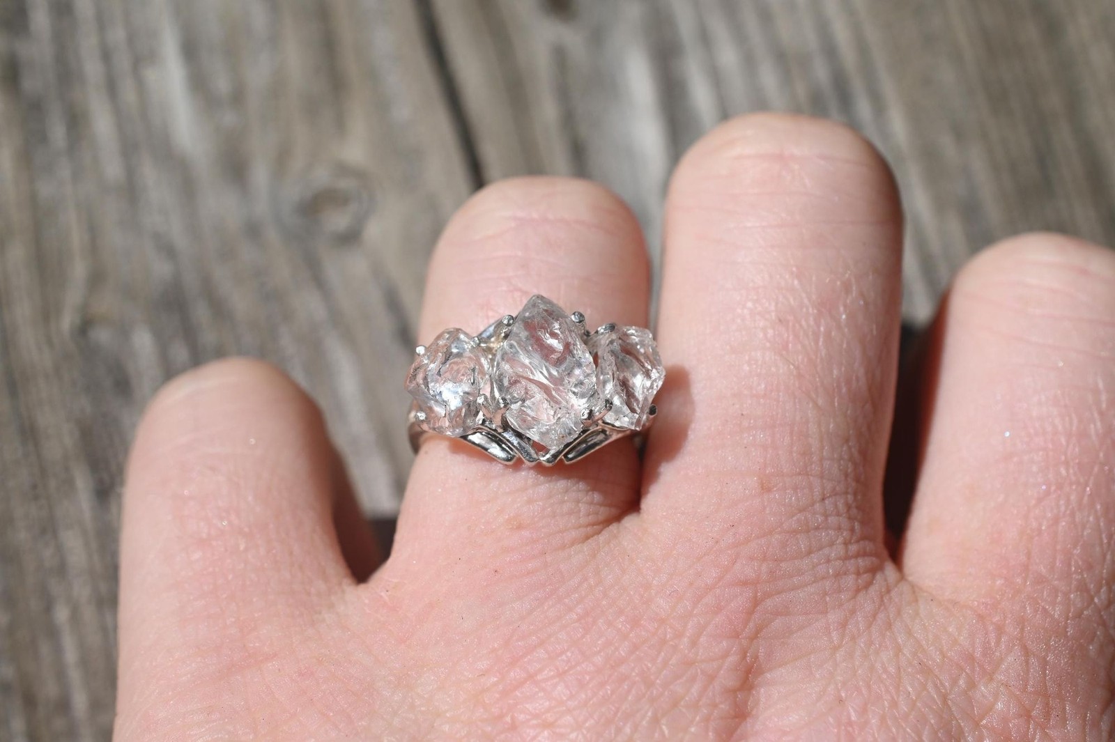 Engagement ring Lake county diamond sterling silver size 3 4 5 6 7 8 9 10 11 12