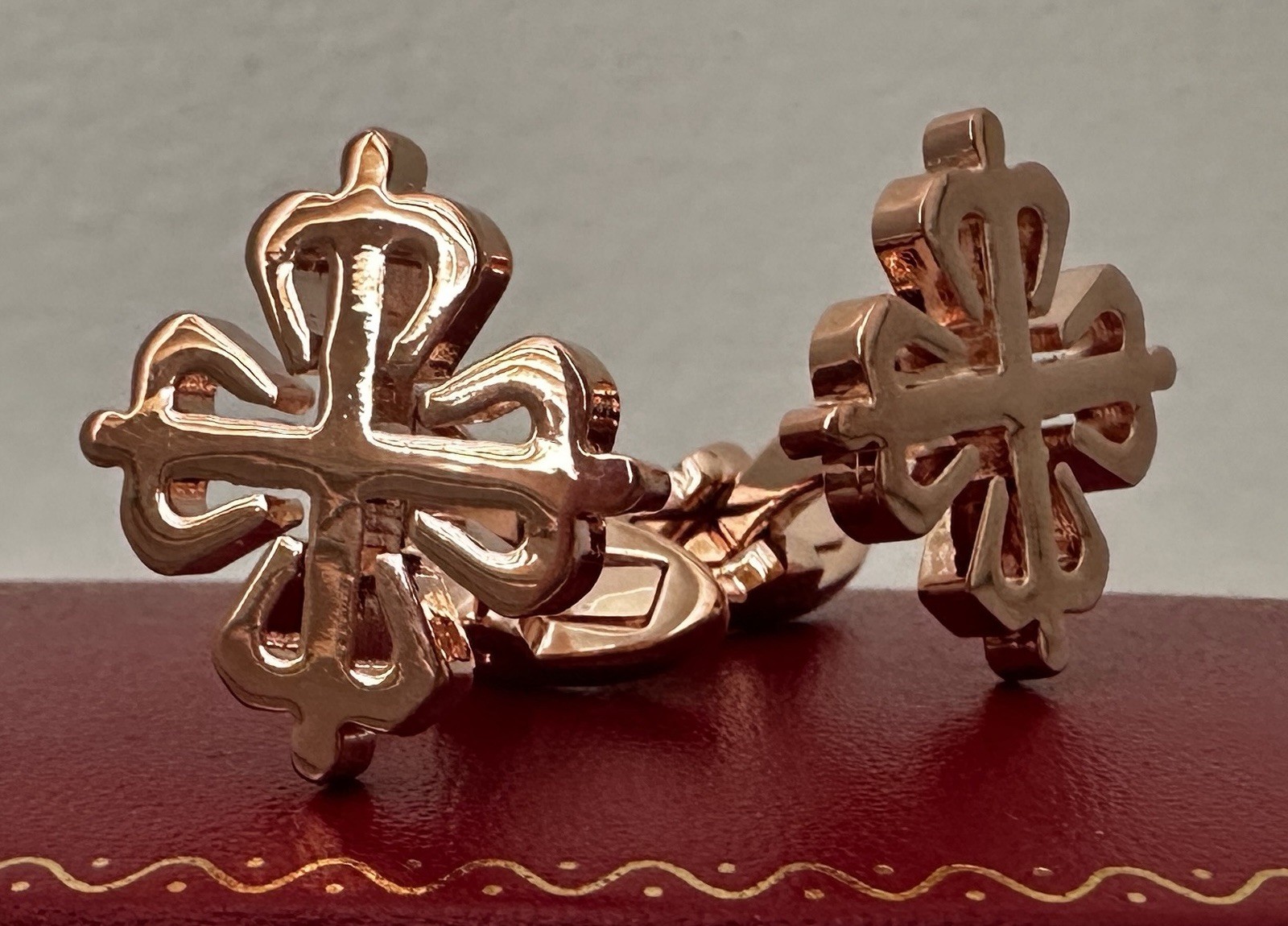 Rose Gold Concessionaire Cufflinks with Gift Box