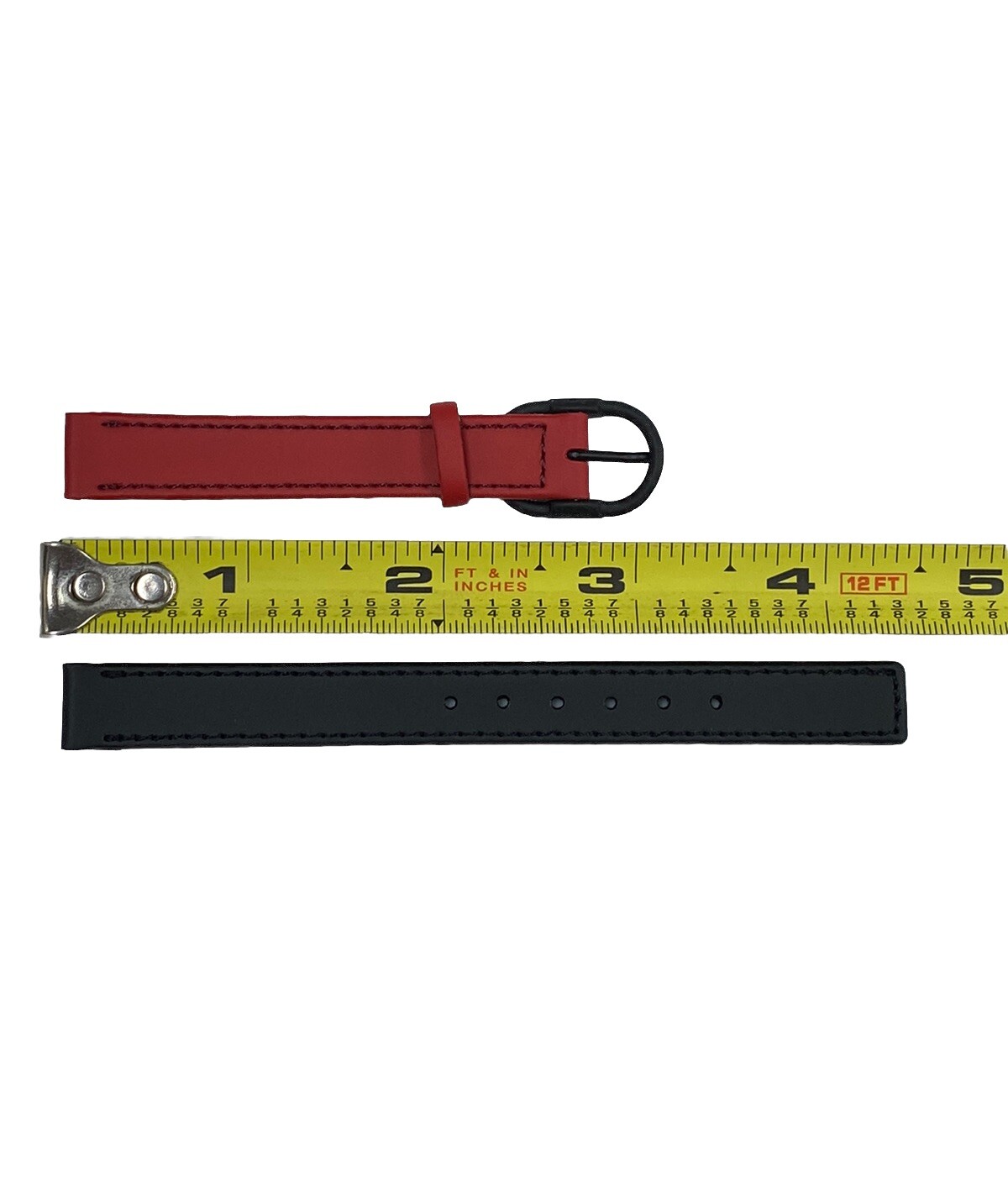 Original Seiko 7320-0240 11mm Red/Black Leather Band Strap BGZ10D