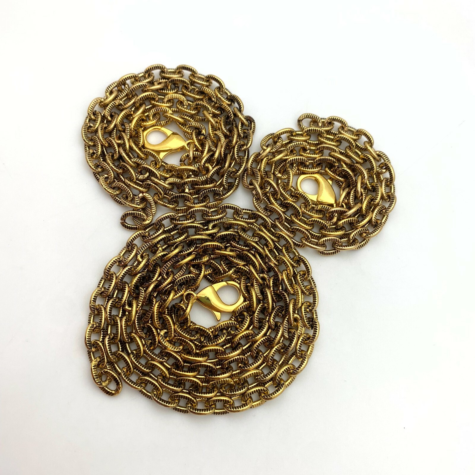 Brass Plated Gold Colored Heavy Duty Chain Necklace (FC51)