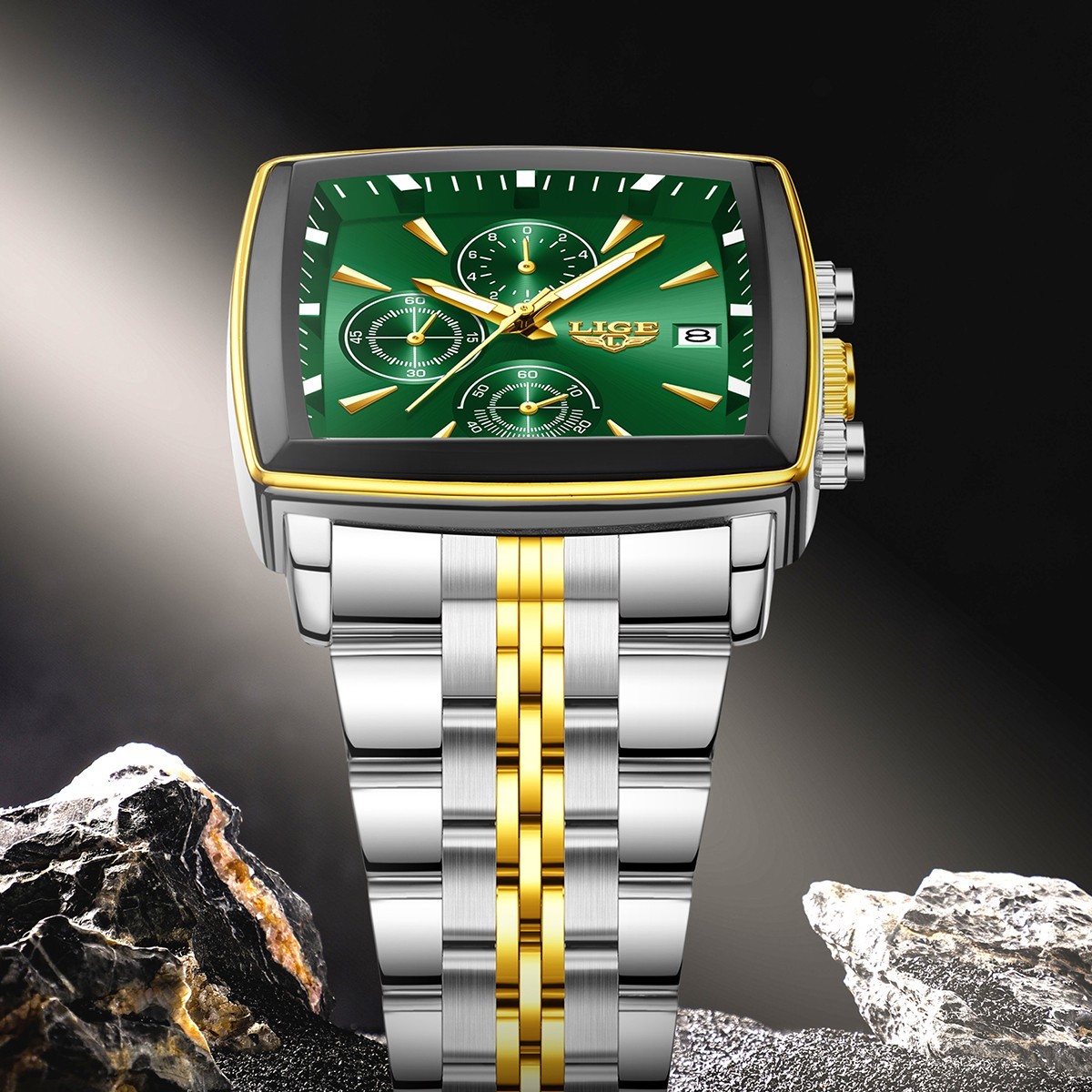 Men Business Watch Stainless Steel Quartz Date Luminous Chronograph Man Watch