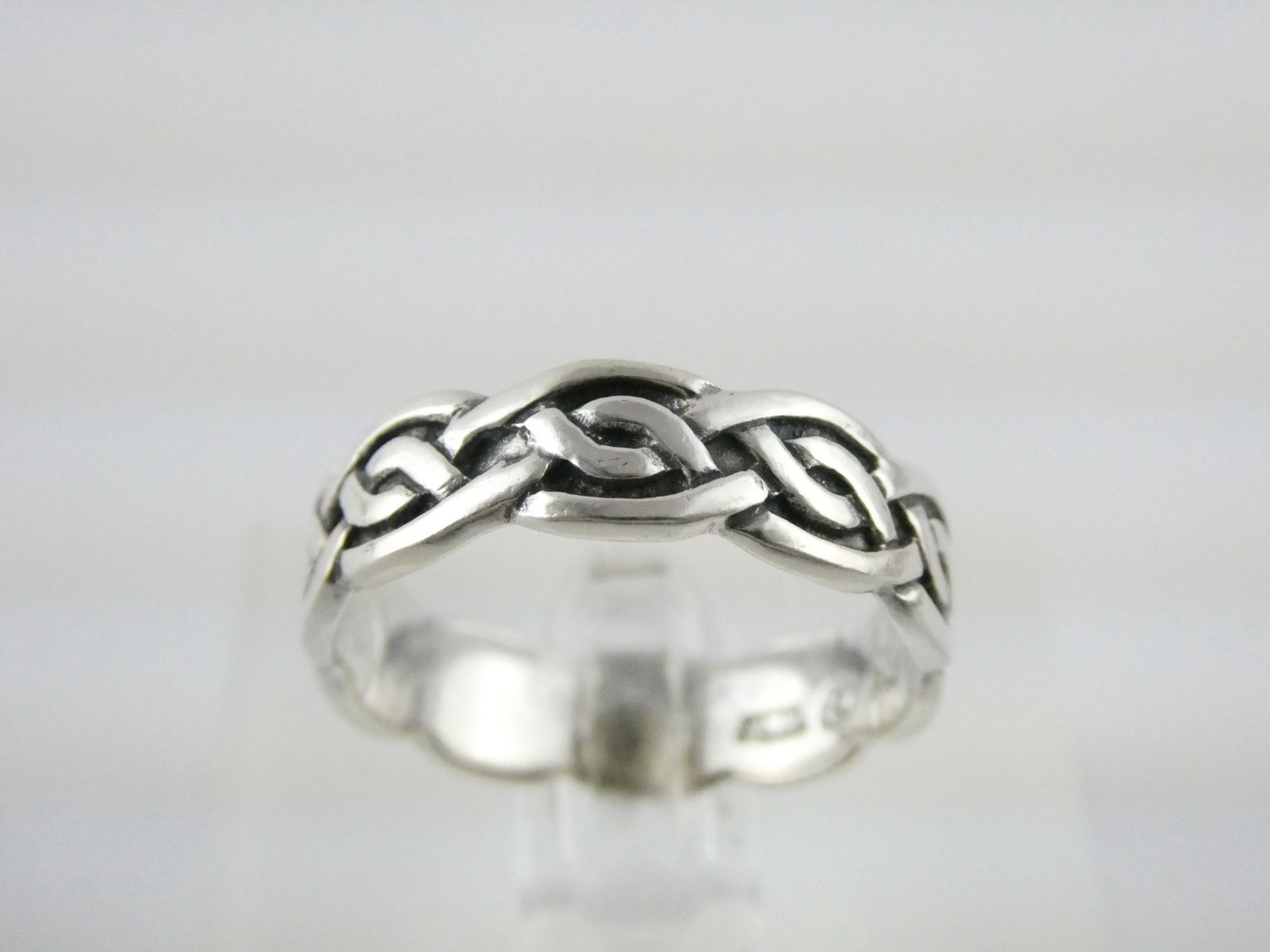 Peter Stone PSCL Sterling Silver Celtic Knot Band Ring 925 Size 9.25 4.3g