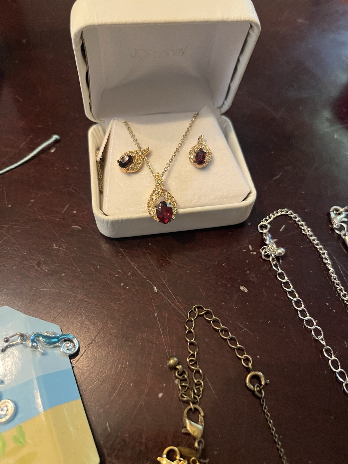 Miscellaneous Jewelry Lot, Rings Pendant Earrings Etc., Signed/stamped, Untested