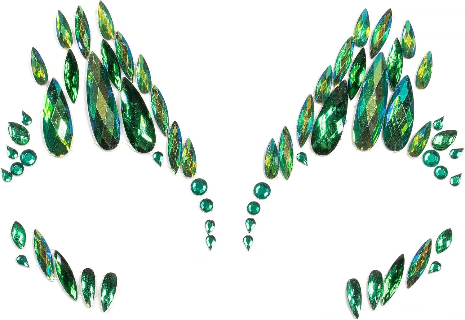 Rave Pasties – Face Crystal Jewels Body Gems for Festivals Fj12 Peacock