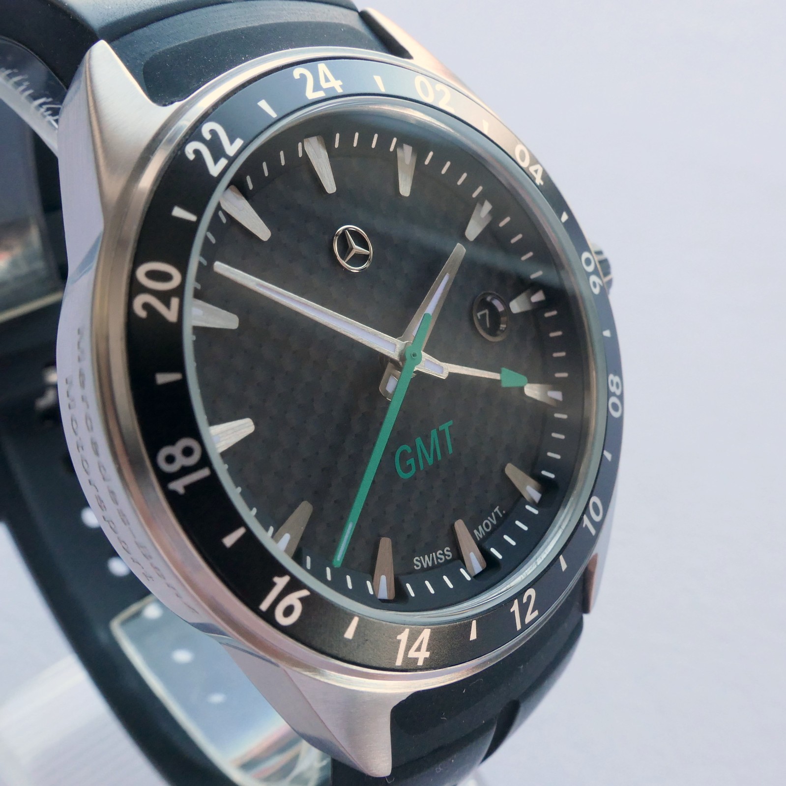 Mercedes Benz AMG DTM Petronas Motorsport Carbon Racing Car Accessory GMT Watch