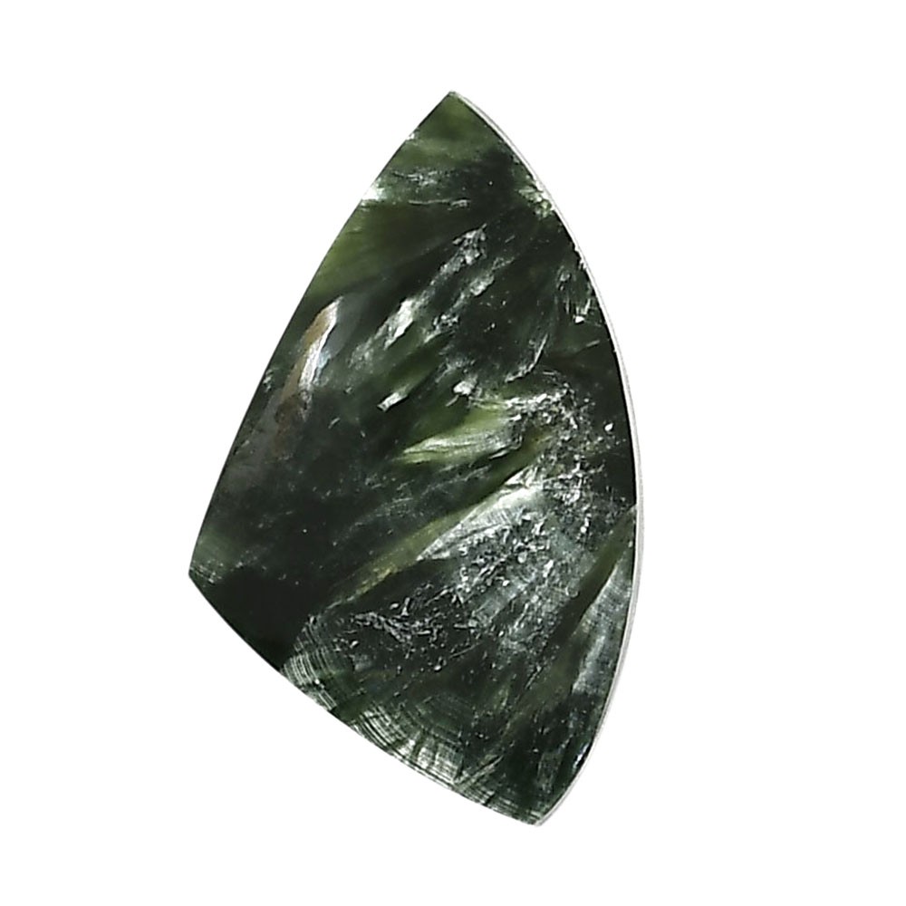 Russian Seraphinite 19.5×30.9×4.3 mm Fancy Shape Polished Gemstone LS35-05142