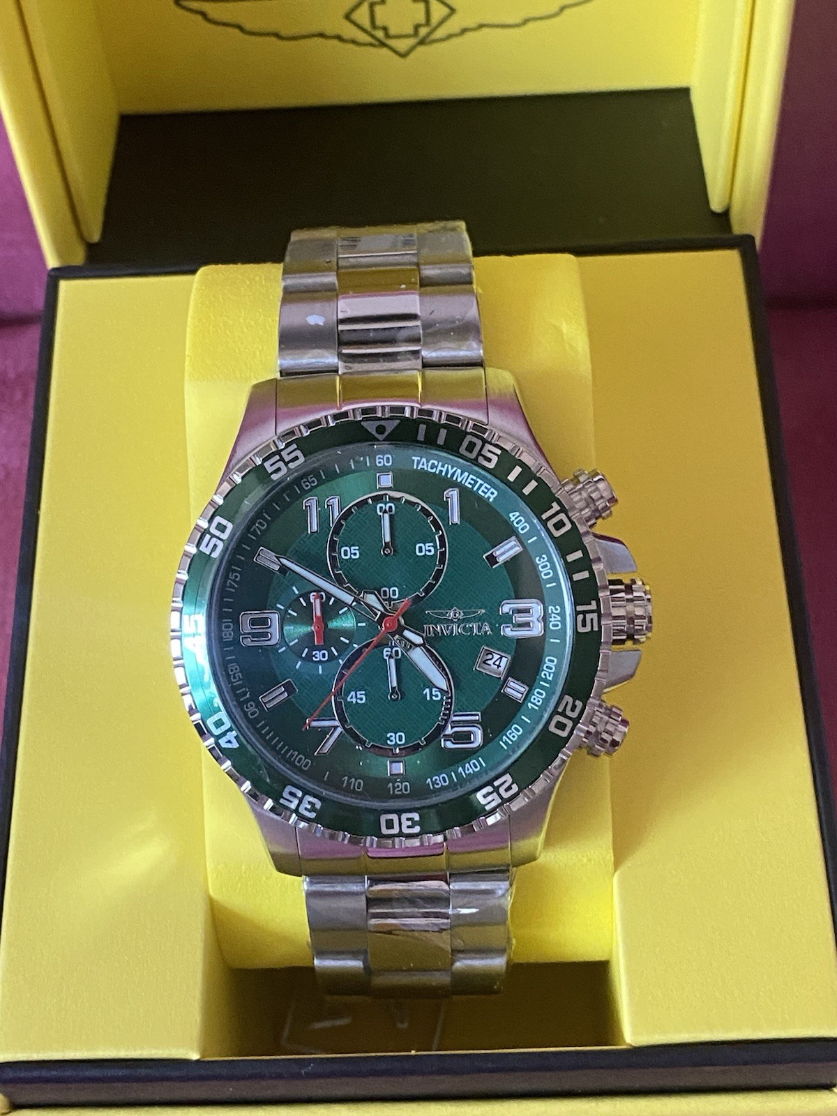 Brand New Invicta Specialty Mach Gala Men’s Watch 48mm Green Steel (69818) New