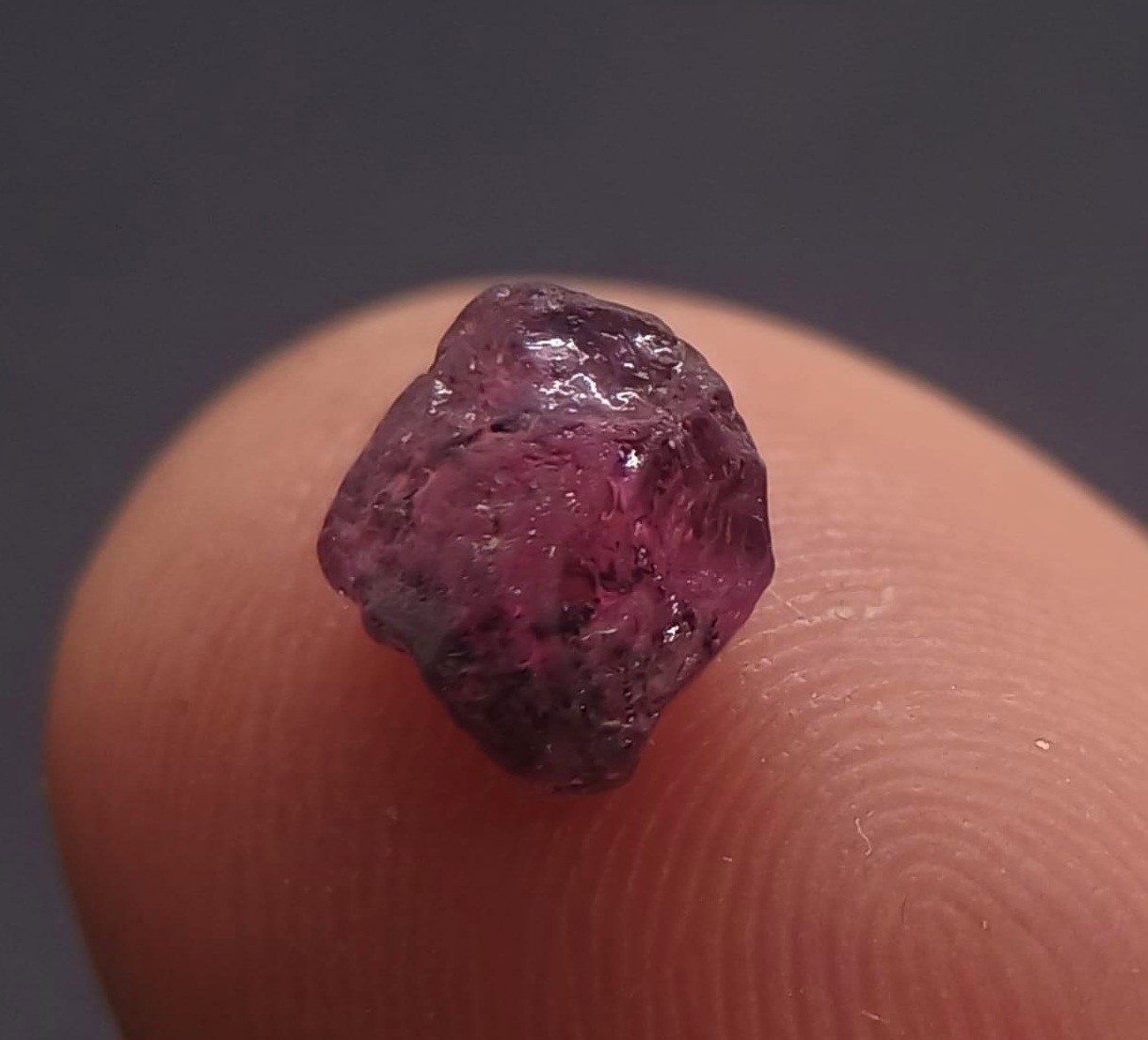 NATURAL AUSTRALIAN Rough Fancy Vivid Lavander Purple Sapphire 1.32ct Unheated G