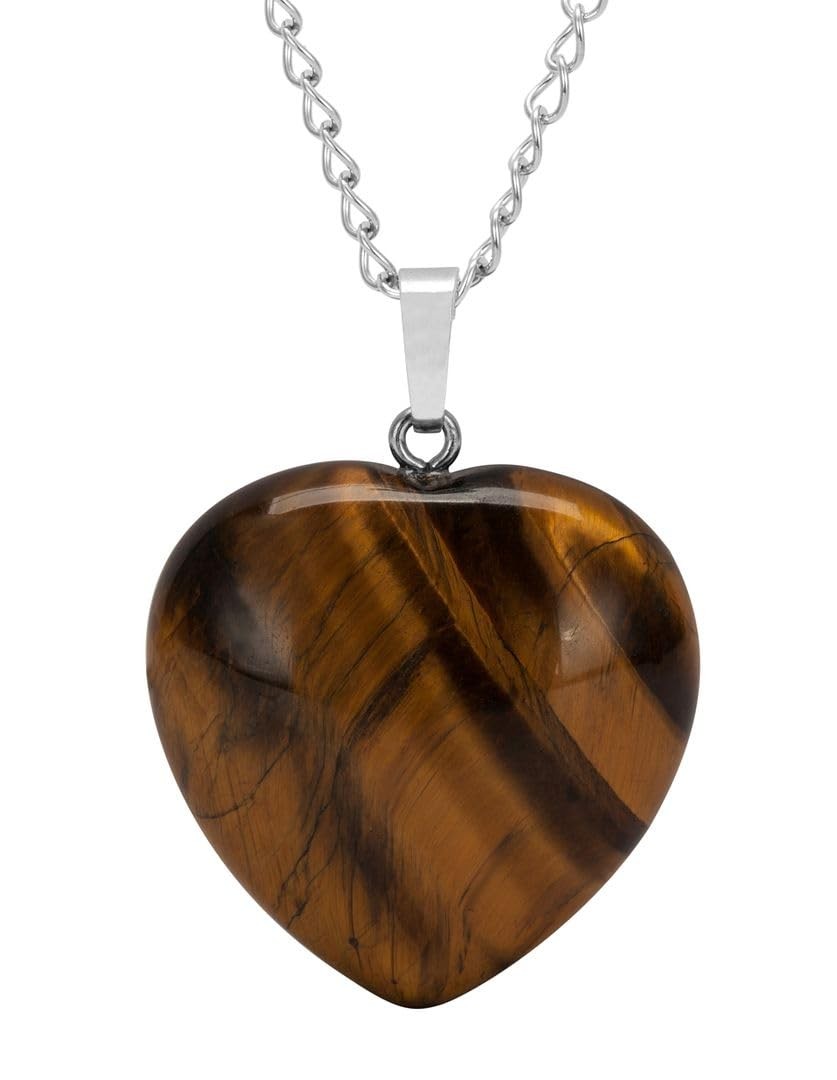 1pc You Are My Only Love Real Natural Gold Yellow Tiger Eye Gemstone Large Heart