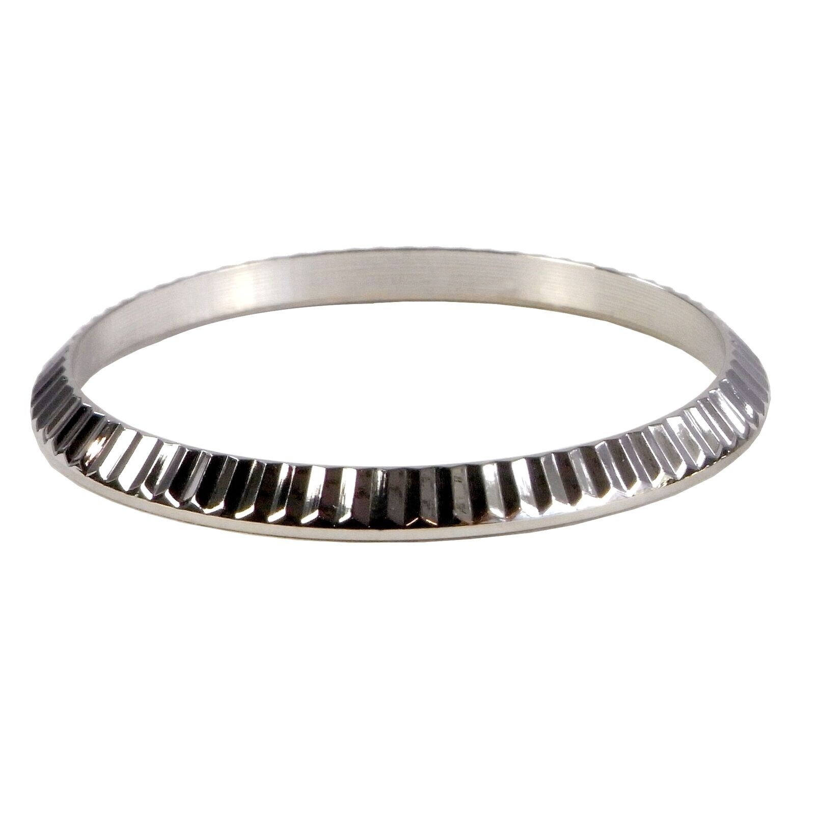 Ladies Stainless Steel Fluted Bezel For RLX and Tudor Datejust