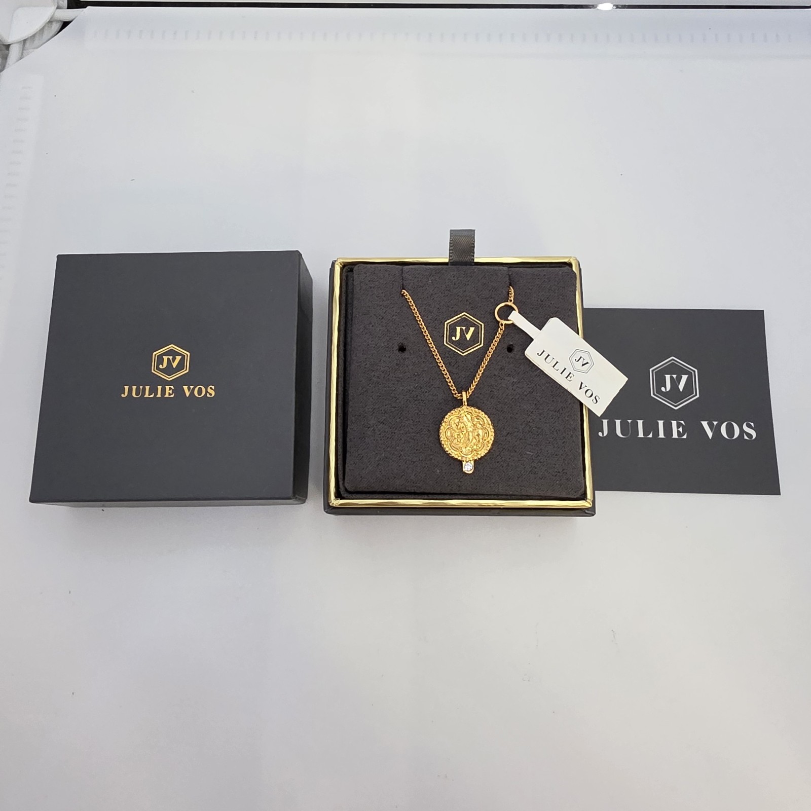 Julie Vos Coin Pendant Necklace