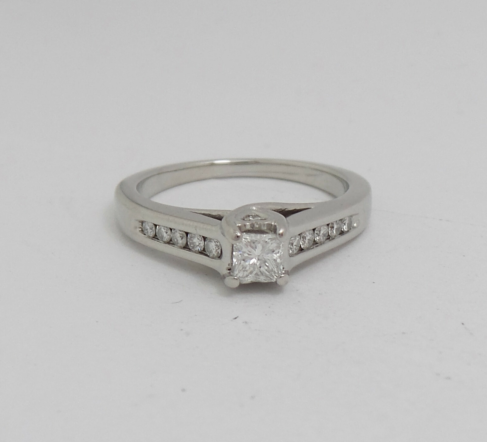 1/2CT Natural Diamond Anniversary Engagement Wedding Bridal Ring 14K White Gold