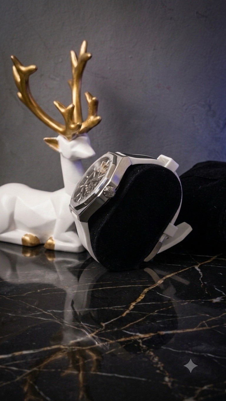 Noda Aero Series-1 43MM Stainless Steel White Skeleton Dial Automatic Watch
