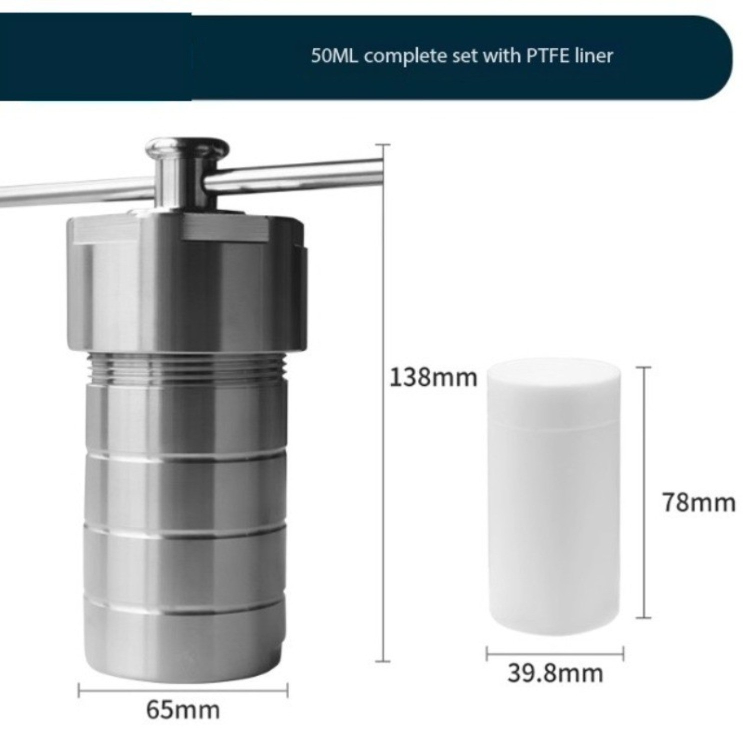 Hydrothermal Synthesis Reactor with PTFE-Lined High-Pressure Digestion Vessel