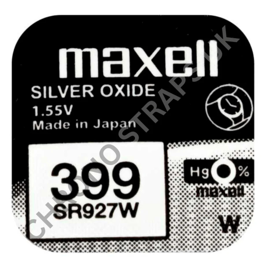 Maxell 399 / SR927W Silver Oxide Watch Battery