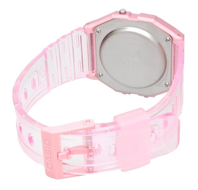 CASIO F-91WS-4JH Classic Digital Watch Pink Skeleton Japan New