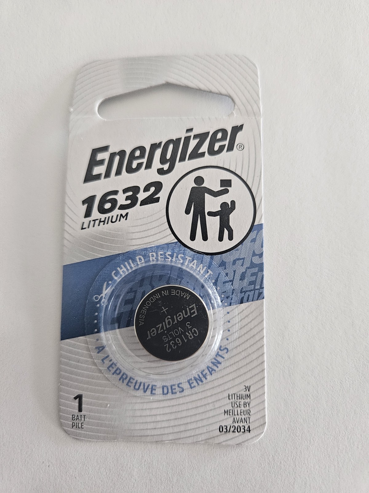 Fast Ship – 1 – PK Energizer Watch Batteries-cr1632- EX- Date-2034- Car Fobs