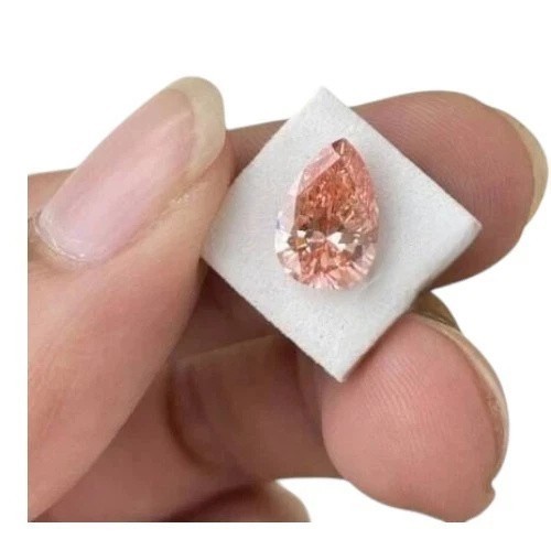 100 Pec Blue, Pink Yellow, White Lab Grown Moissanite VVS1 D Grade 6x4mm