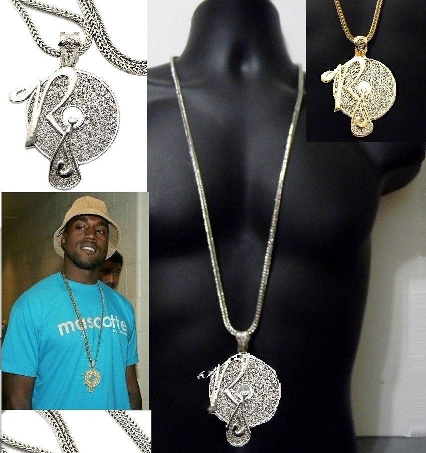 Hip Hop Pendant Franco Chain Crystal Rockafella Records Music NEW