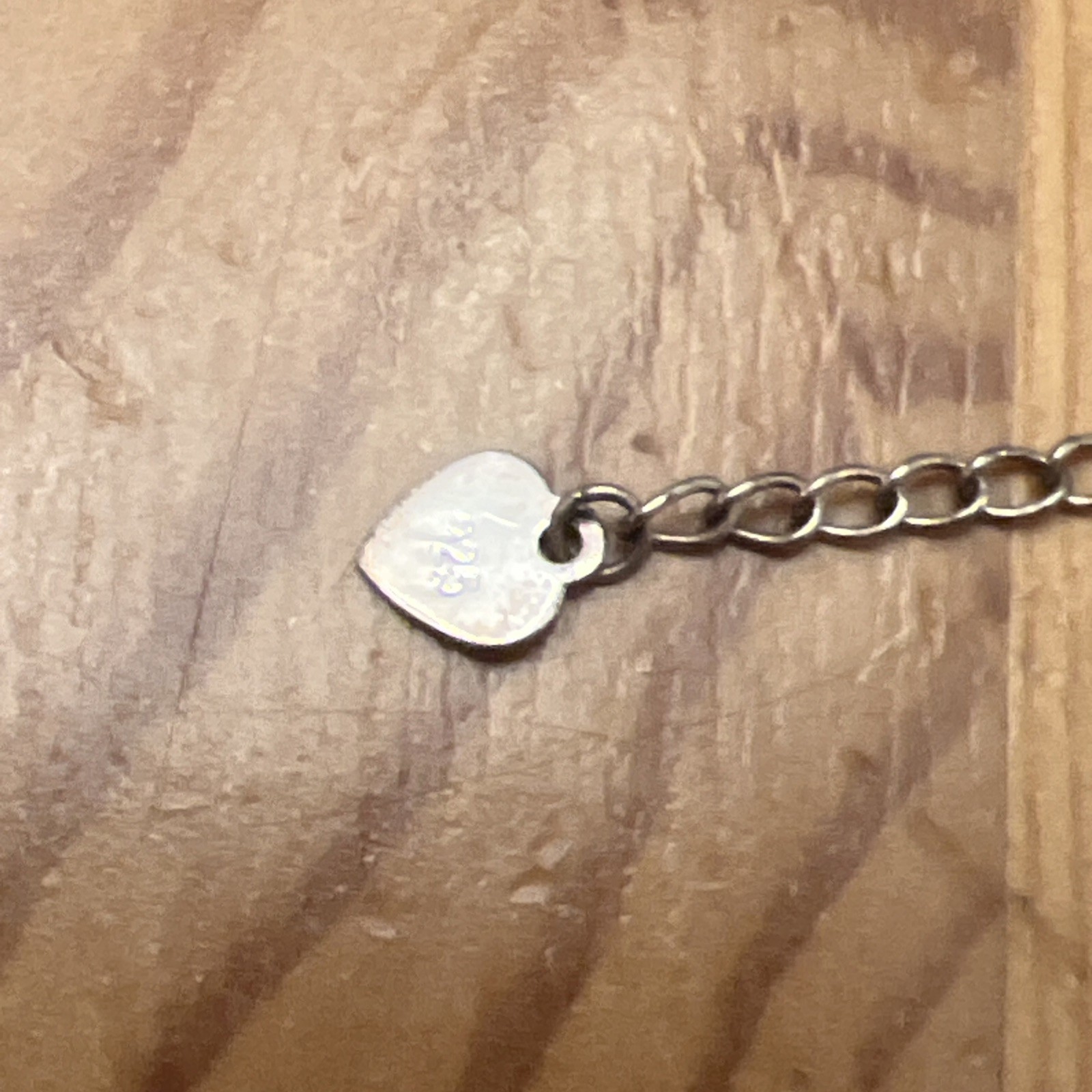 Jade & Sterling Silver Bracelet From Guangzhou China 7.5 Inches Long, Never Worn