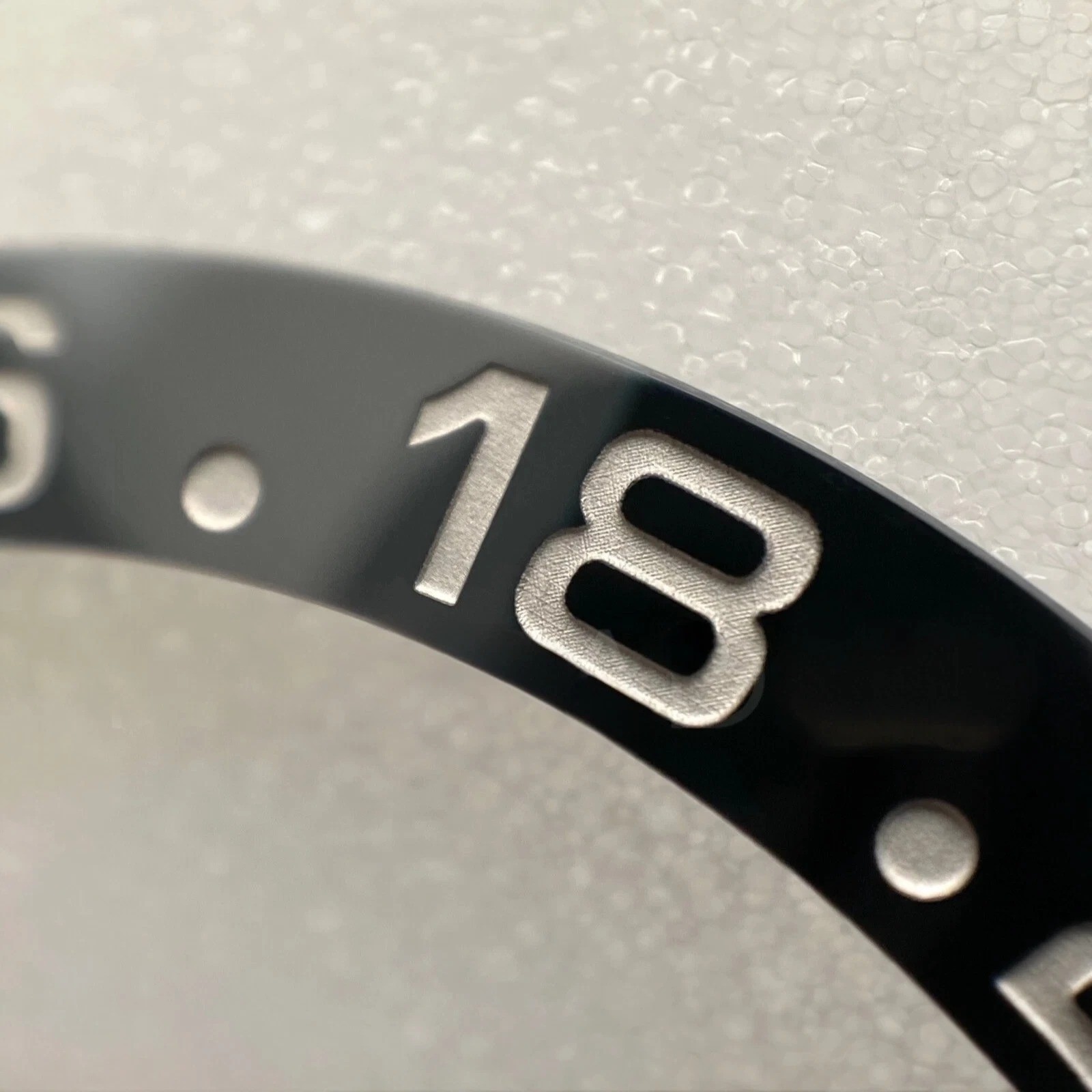 BRUCE WAYNE Black Grey Ceramic Bezel Insert For Rolex GMT-Master 2 126710GRNR