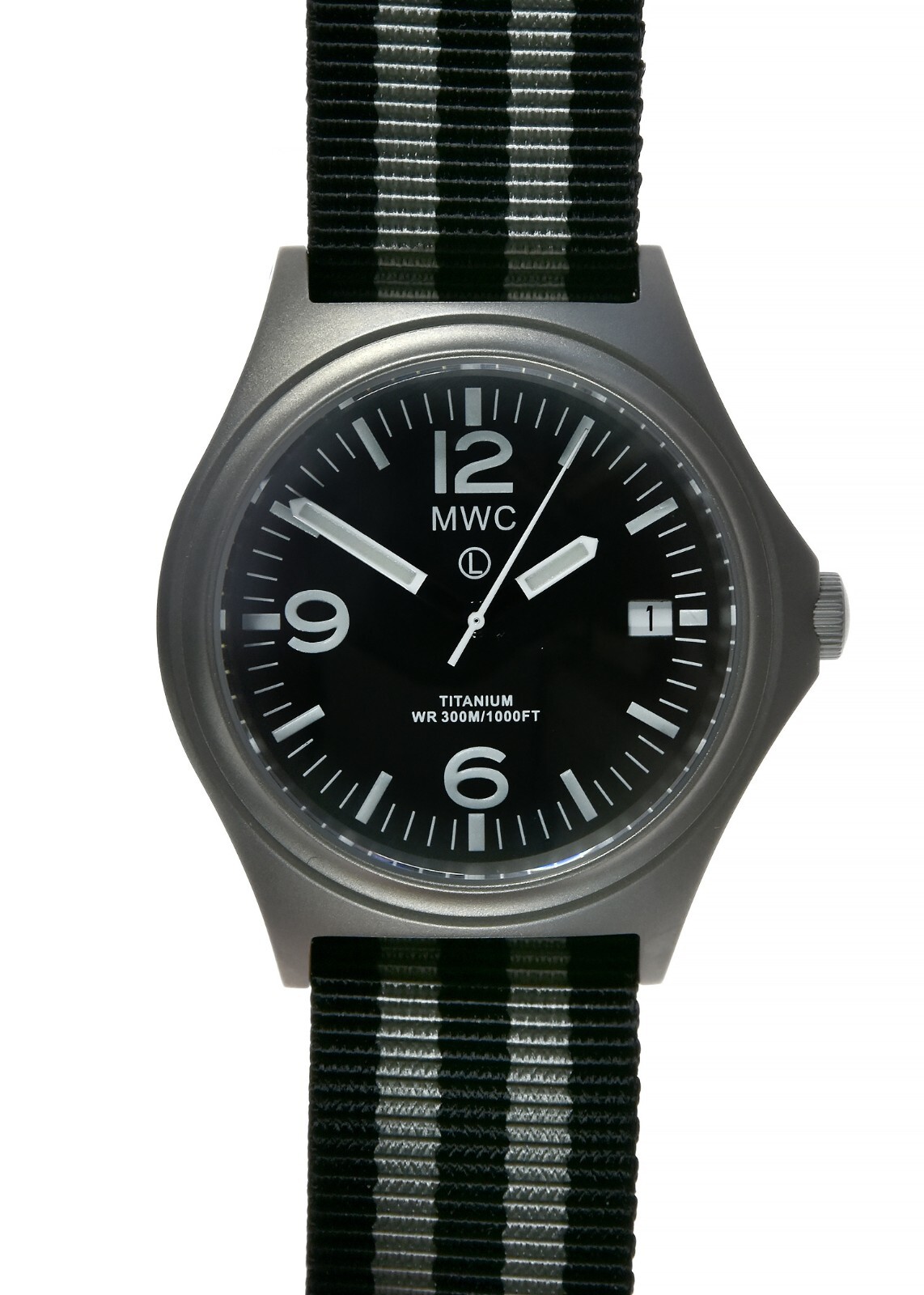 MWC Ltd Edition Titanium Military Watch, 300m Water Resistant & Sapphire Crystal