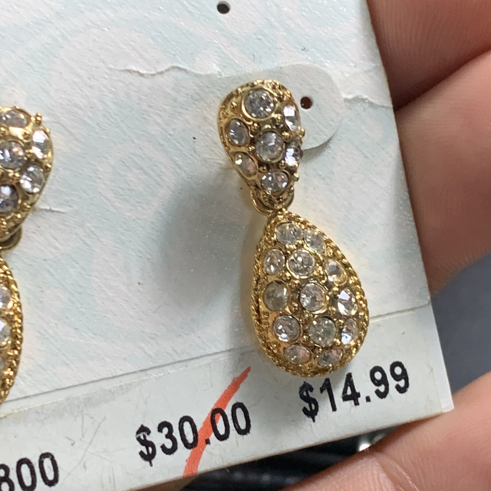 Brooch Bow Large Filigree 1928 Jewelry Company Glass Rhinestones Earrings Set