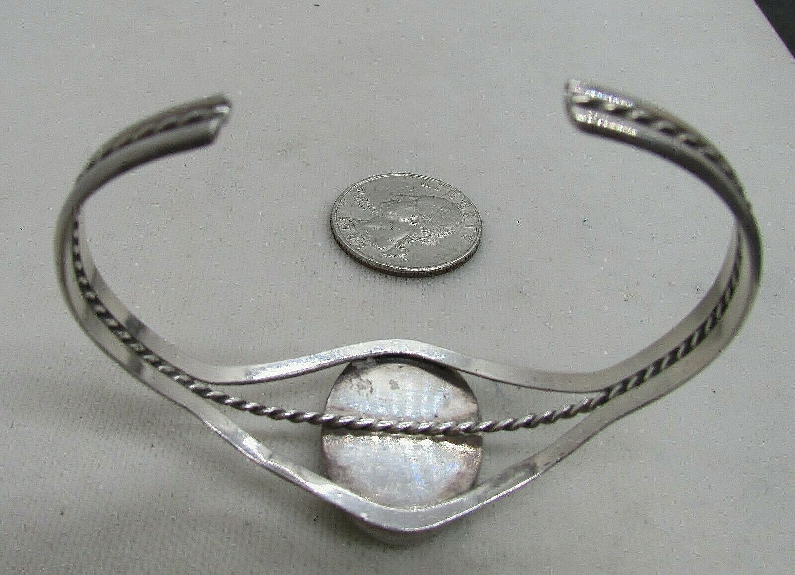 VTG SW N A INLAID CUFF W/SPINY OYSTER, TURQ, MALACHITE, & OPAL SS–NEW PRICE