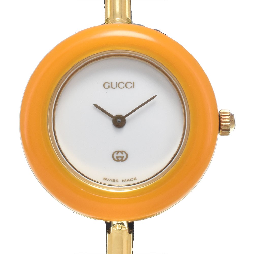 GUCCI Change bezel 46338 white Dial Quartz Ladies Watch I#148071