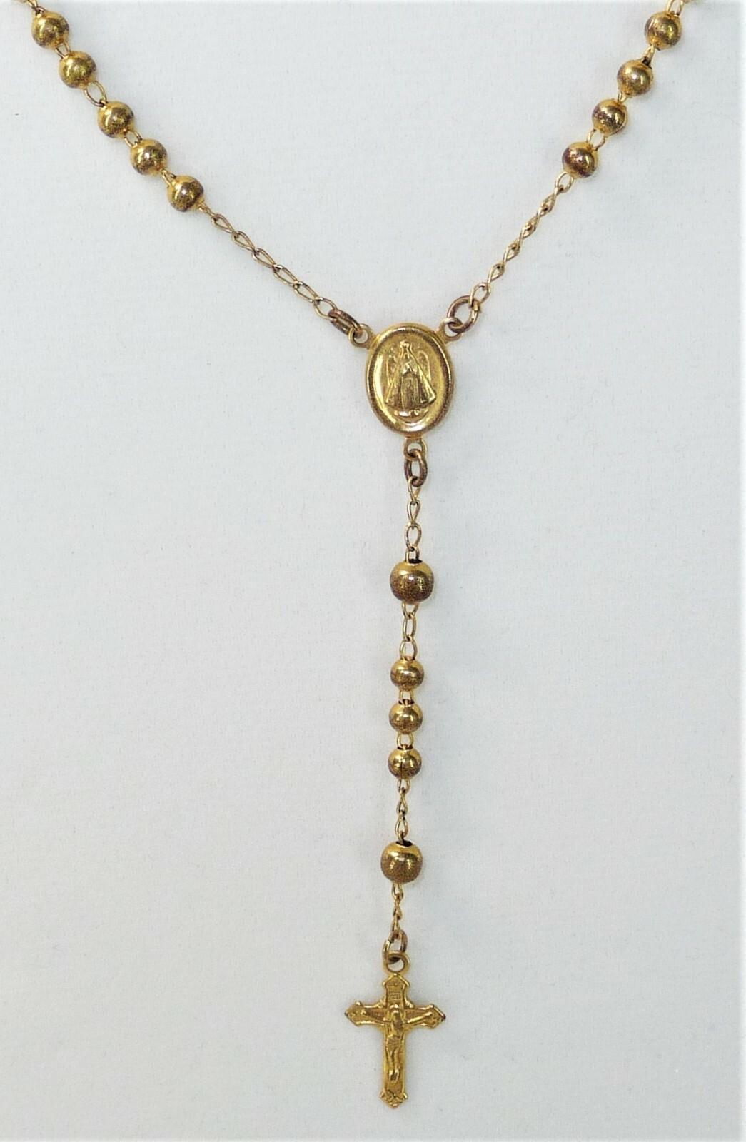Milanus Rosary Christian Cross Ornate Embellished Faith Necklace