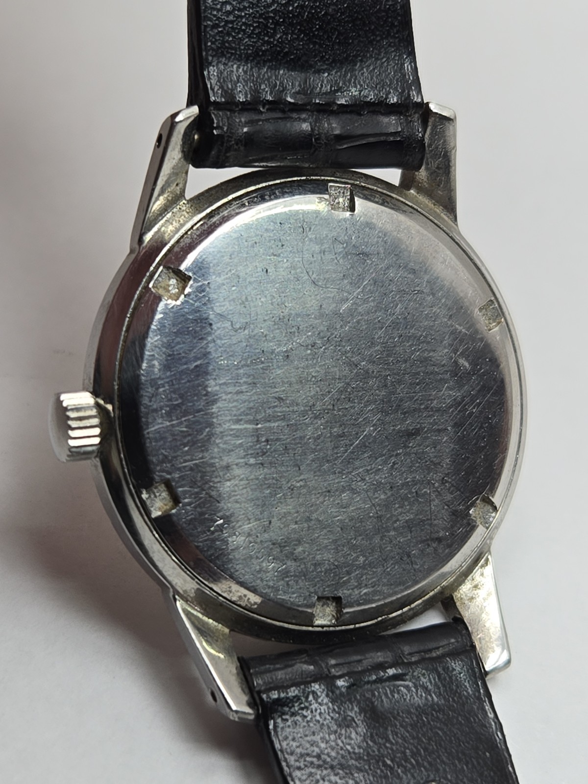 Vintage Girard Perregaux Mens Swiss Manual Wind Stainless Steel Dress Watch Runs