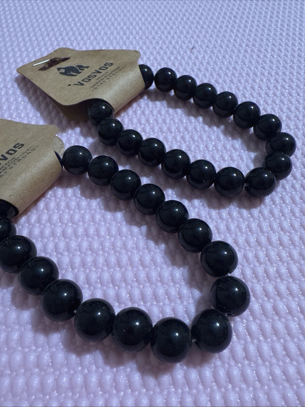Black Onyx Bracelets Set Of 2 Sizes Medium M 7”
