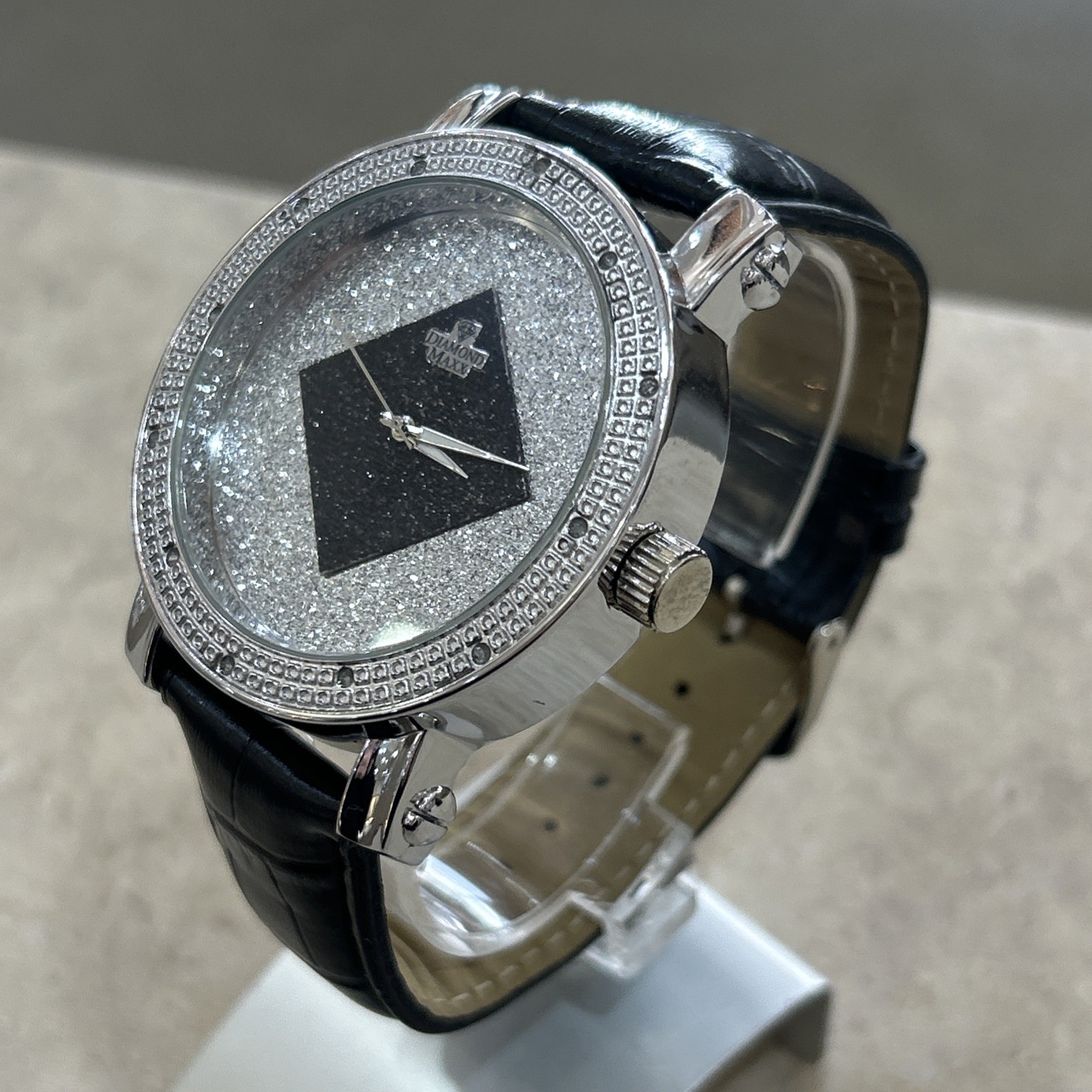 New Diamond Maxx Stainless Steel Watch- With Lab Created Diamonds