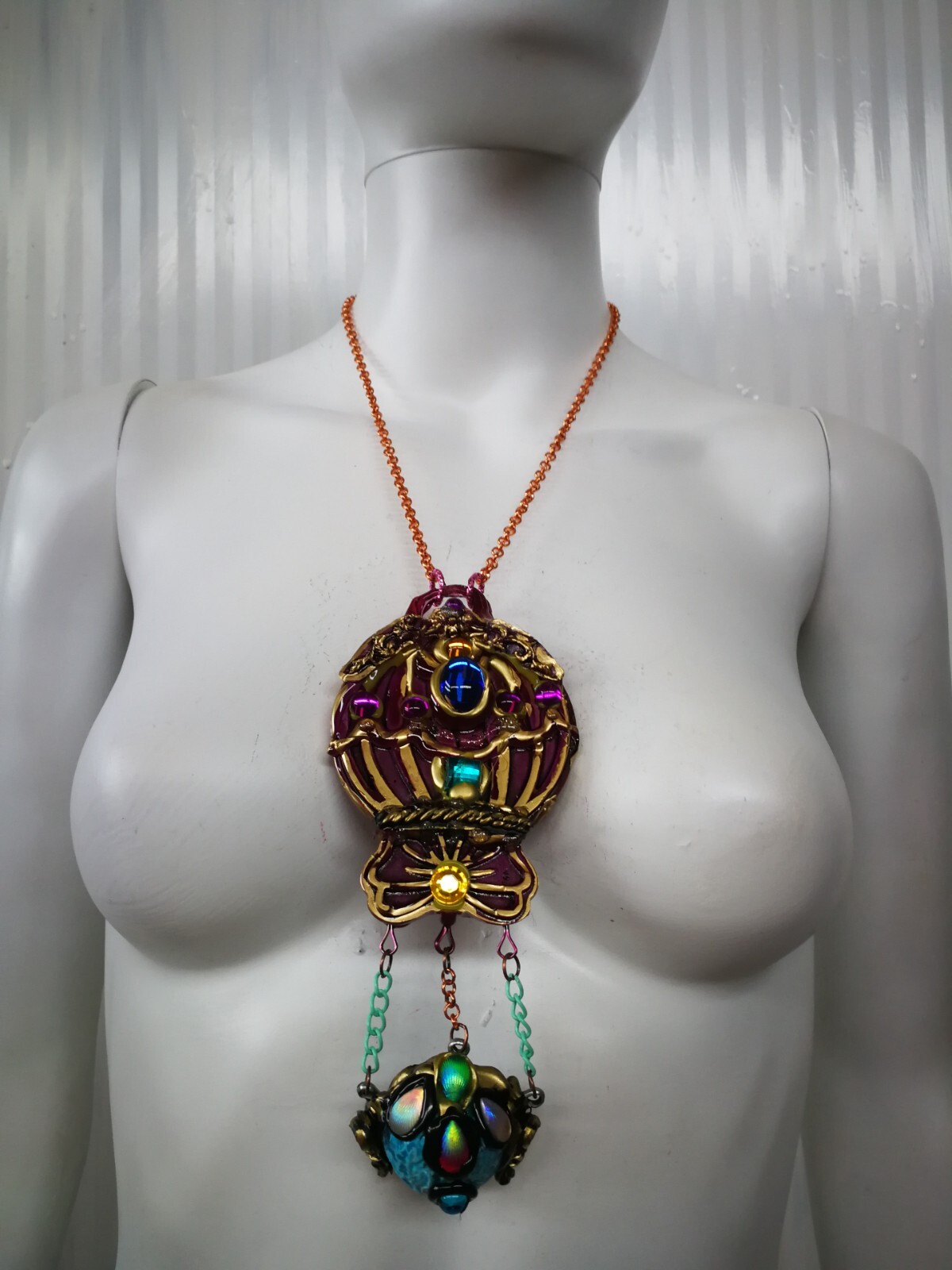 Jewelry Necklace Pendant Luxury Art Deco Nouveau Charm Jewellery Hot Air Balloon