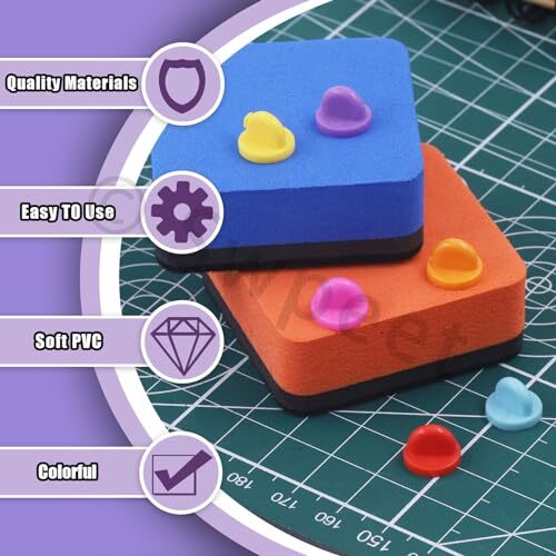 Swpeet 320Pcs Rubber Pin Backs Locking Butterfly Clutch with 10mm Blank Pins