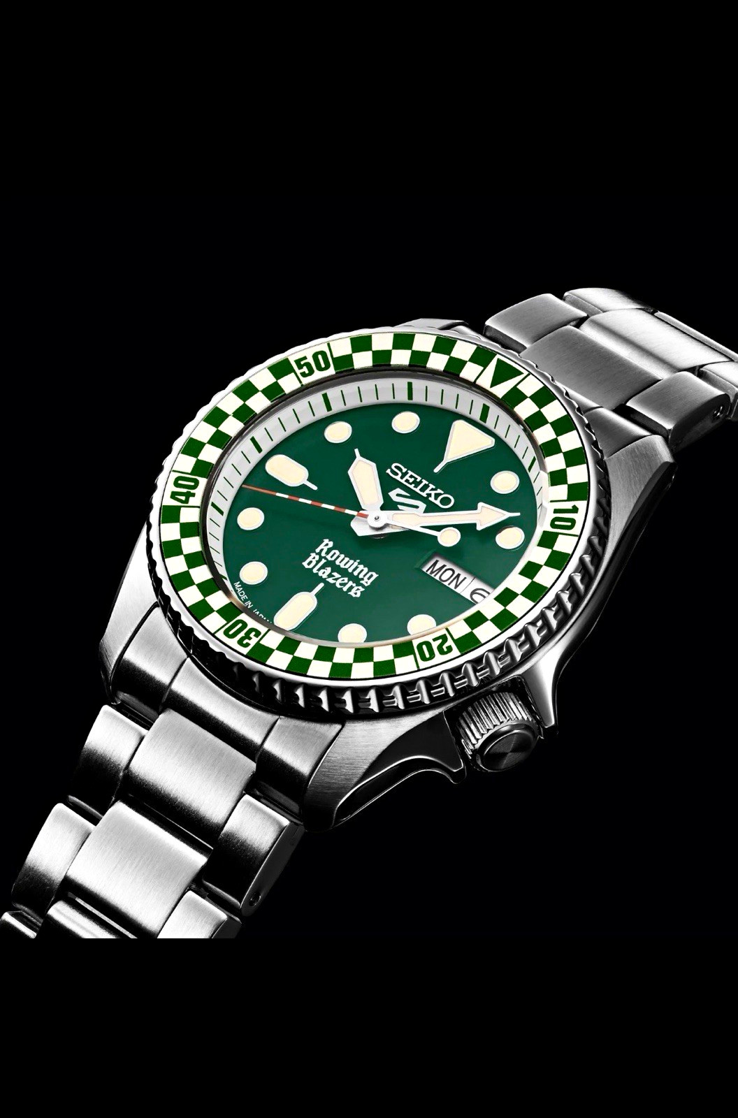 Seiko 5 Rowing Blazers Green Dial Day/Date Watch #2472/2500