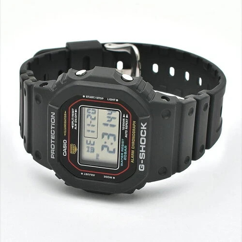 Unused CASIO G-SHOCK DW-5600RL-1JF Black Red Quartz Men Watch in Box