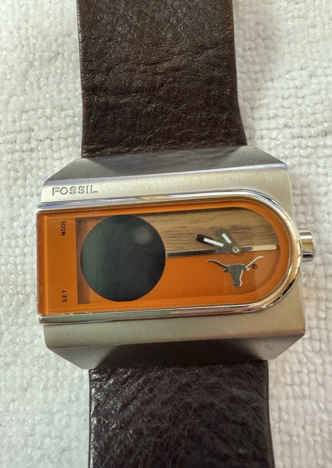 Mens Fossil Collegiate Collection Limited Edition Watch Texas Longhorn Rare