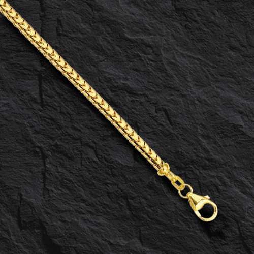 14k Yellow Gold 18″ Mens Solid Franco Link 4.7mm 63 Grams Pendant Chain Necklace