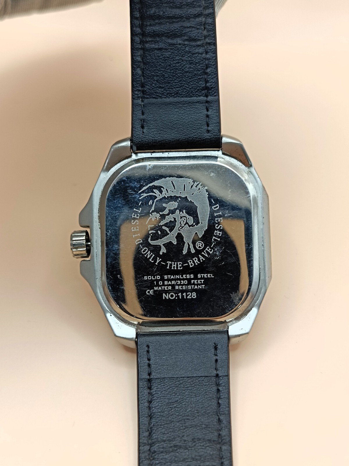 Amazing Diesel Only The Brave 5 Bar White Dial Refurbished Men’s Wrist Watch