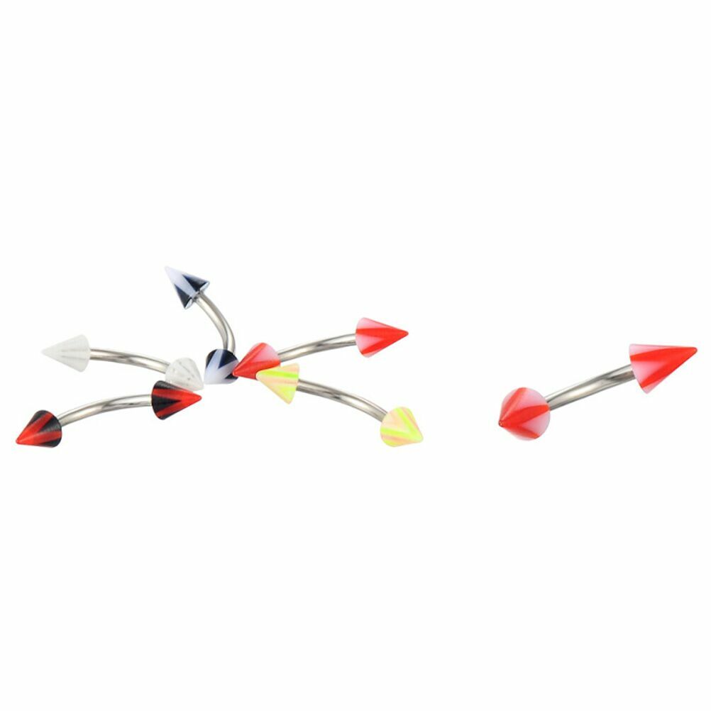 Lot 110 PCS Body Piercing Eyebrow Navel Belly Tongue Lip Bar Ring Mixed Colors