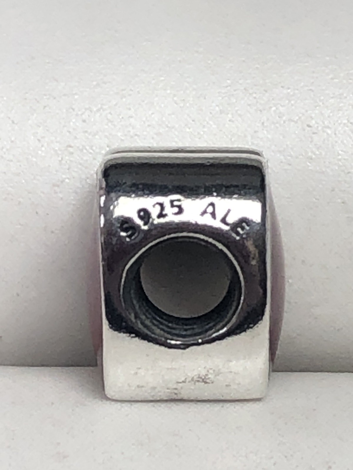 Authentic PANDORA Red Enamel AMO TE LATIN LOVE HEART Charm #792048EN117