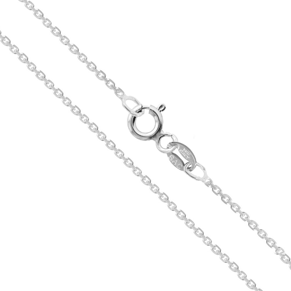 16″ Sterling Silver Necklace Italian Round Rolo Chain Pure 925 Italy Wholesale