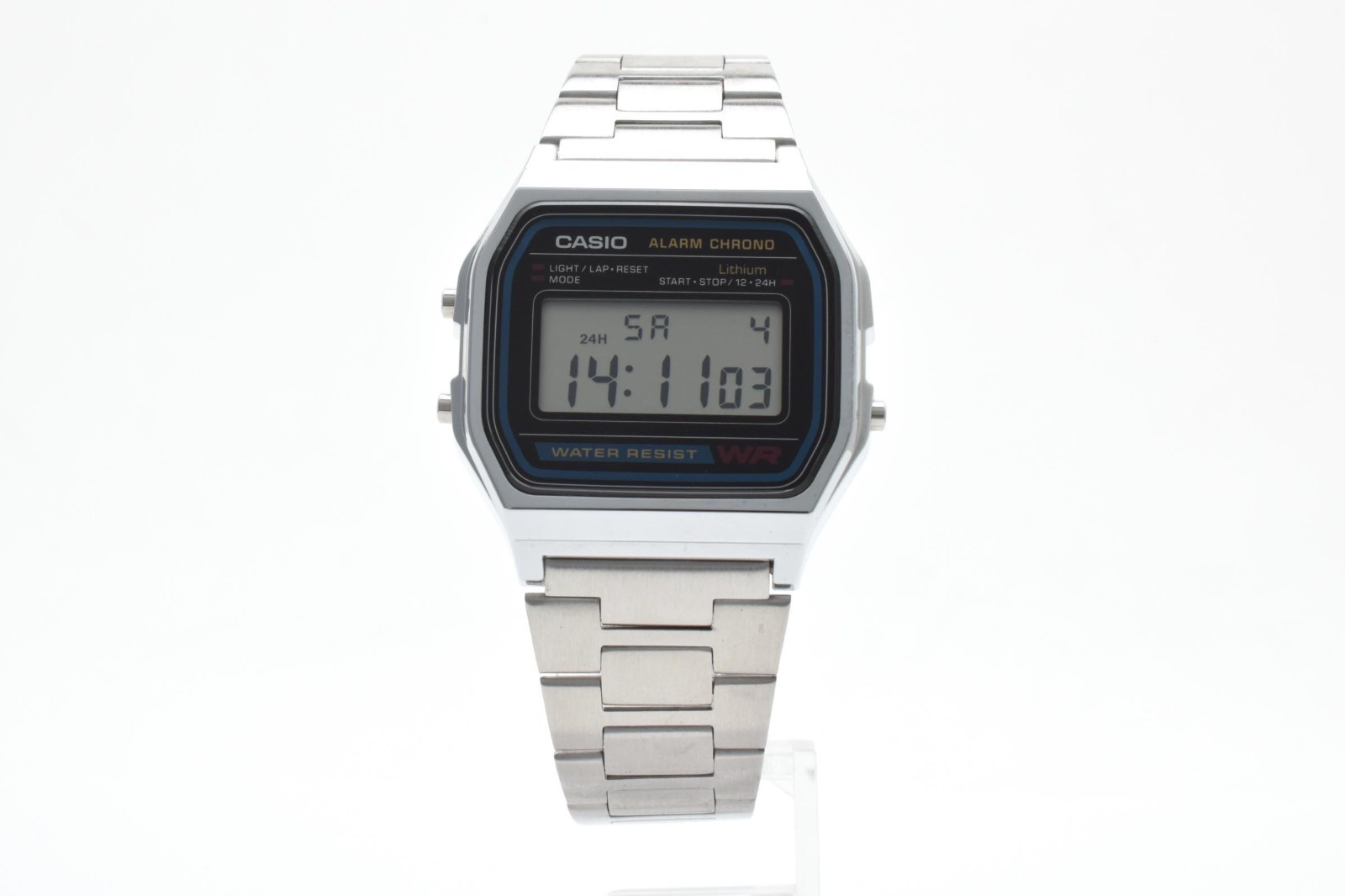 [Near Mint] CASIO 593 A158W Digital Alarm Chronograph Watch Quartz From CHINA
