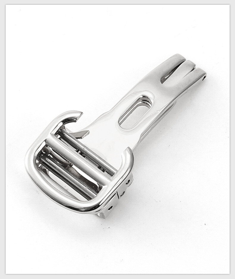 For Cartier stainless steel folding buckle metal butterfly clasp12 14 16 18 20mm